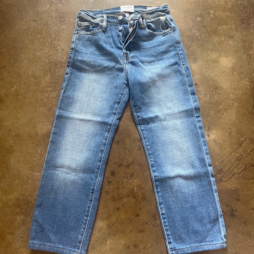 Frame Le Original Button High Waisted Jeans Size 25